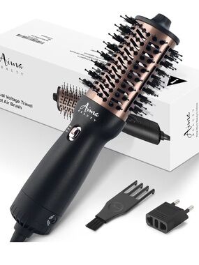 New Mini Dual Voltage Travel Hot Brush from Aima Beauty